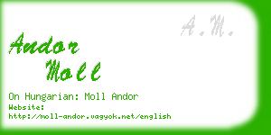 andor moll business card